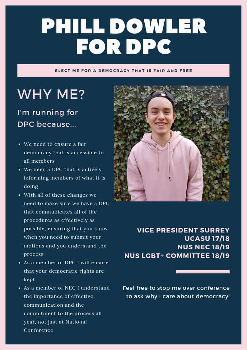 Hi #NUSNC19 I'm running for DPC! I'm hoping to get your support tomorrow 💜 #NUSConference