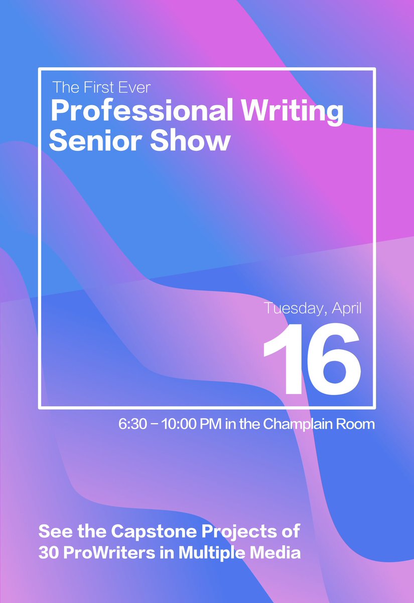 kerrycun's tweet photo. come see the senior show!!! we're all writer!!! we're all great!!! we love to write!!! https://t.co/QTMoUPeZta
