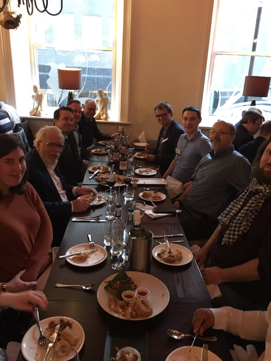 IoPDEGroup's tweet photo. Amazing #IOPelec2019 conference dinner at @Chao_Manchester! #STEM #sciencetwitter #Thai #Foodie #Electrostatics #Electrostatics2019 @ChaophrayaThai @IOPPublishing @PhysicsWorld https://t.co/oxJfcEhC3m