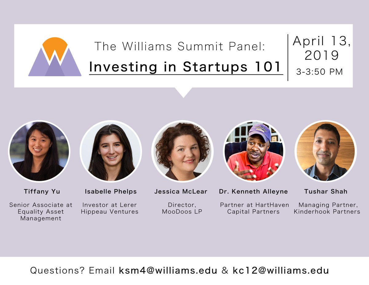 Excited to be back in the purple valley talking about startups #thewilliamsummit #williamsentrepreneurs