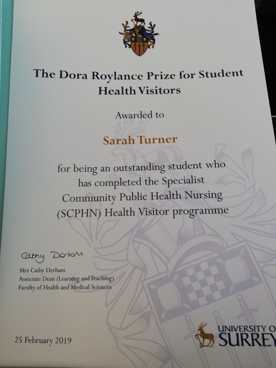 Big thank you to @Southern_NHSFT and #hampshirehv for supporting me and funding my SCPHN in Health Visiting. I received outstanding HV student award today at graduation and I have you guys to thank for starting my journey ♥️