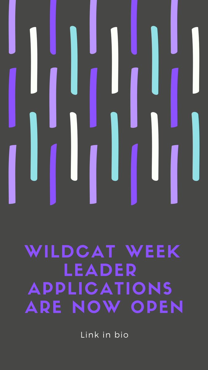 Wildcats, listen up. You have 5 days left to apply for the best things that happens on campus! We want YOU to show these incoming freshmen your Wildcat pride! Apply now, you don’t want to miss out!