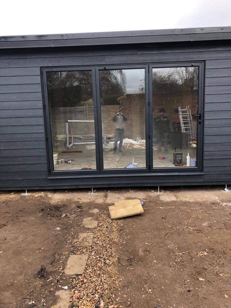 Another grey bifold carefully installed by Windsor windows plenty more to fit this month. Need more installers ASAP call 01483474333 if interested