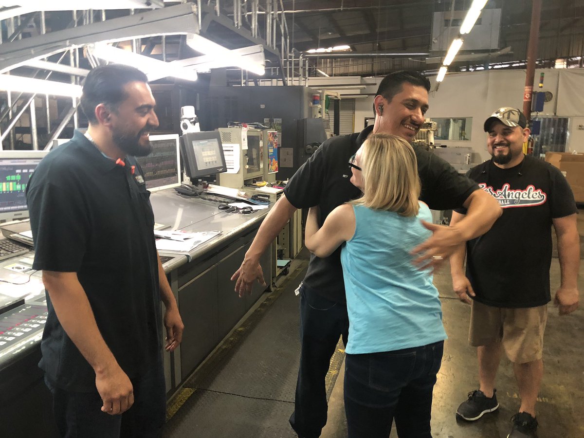 ShweikiMediaCSR's tweet photo. We have some great clients and pressmen!! Congratulations on your retirement Ms Laura. We will miss having you come in for press checks for the Opera!! #weloveprinting #weloveourclients #presscheck #publication #opera #bestpressmen @ShweikiMedia https://t.co/qfoEgxohnK