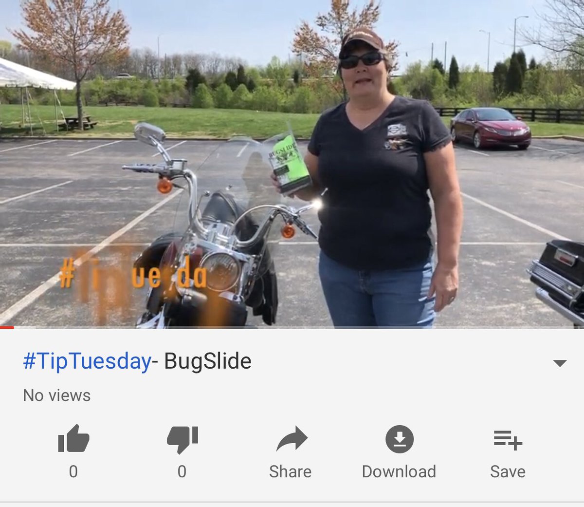 BluegrassHD's tweet photo. Belinda is here to tell you all about how to keep your bike free from pesky bug splatter! Check out our latest YouTube video now!

https://t.co/dn5yWpUWSc https://t.co/XrWs0kajf0