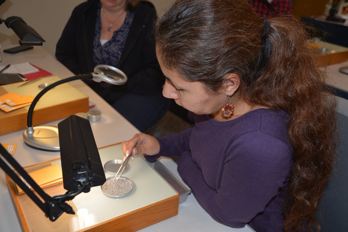 ISUSeedSci's tweet photo. There were some hands-on learning opportunities during this week's Seed Purity Testing Short Course! Up next: Germination Testing! Check out all of our workshops at https://t.co/EwxDJ8JCvu #seedlearning #continuingeducation #seeds @iastate_cals https://t.co/0OMNsryFfZ