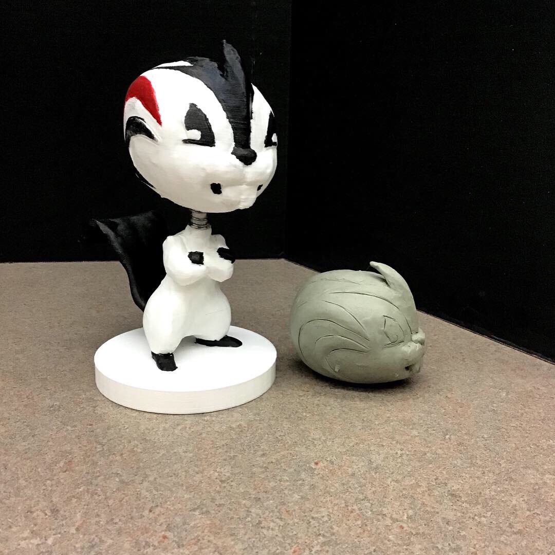 ARCDesignHub's tweet image. Check out our first finished bobblehead! Sculpted and done by arc intern Joseph Spaugh ! #bobblehead #3dprint #3d #beaver #arc #arcbeavers #cccmaker