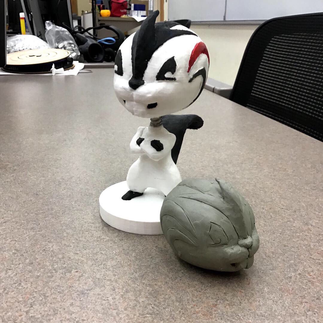 ARCDesignHub's tweet image. Check out our first finished bobblehead! Sculpted and done by arc intern Joseph Spaugh ! #bobblehead #3dprint #3d #beaver #arc #arcbeavers #cccmaker