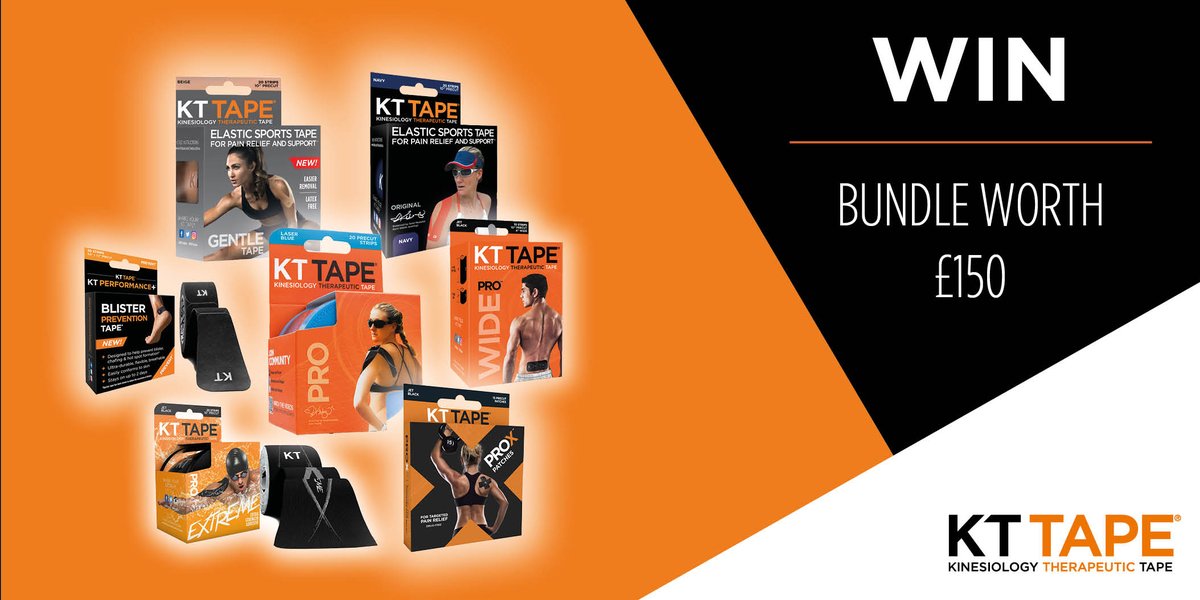 RT this & follow @kttapeuk to be in the Sunday 14th April 9pm draw to win this KTTape bundle worth £150. We will have 1 lucky winner. Good luck! #ukrunchat