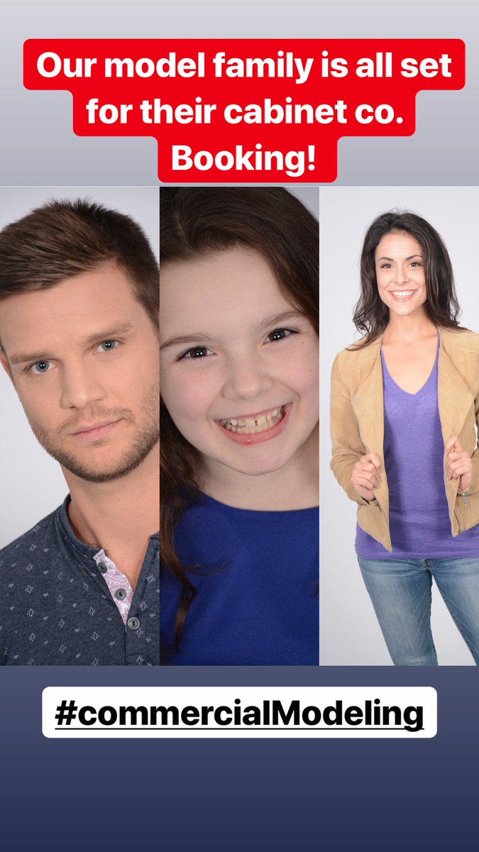 bookedbytina's tweet image. Our commercial print models are booking great work!  #commercialmodels #cabinetcompany #johncasablancas #ctmodel #workingmodel