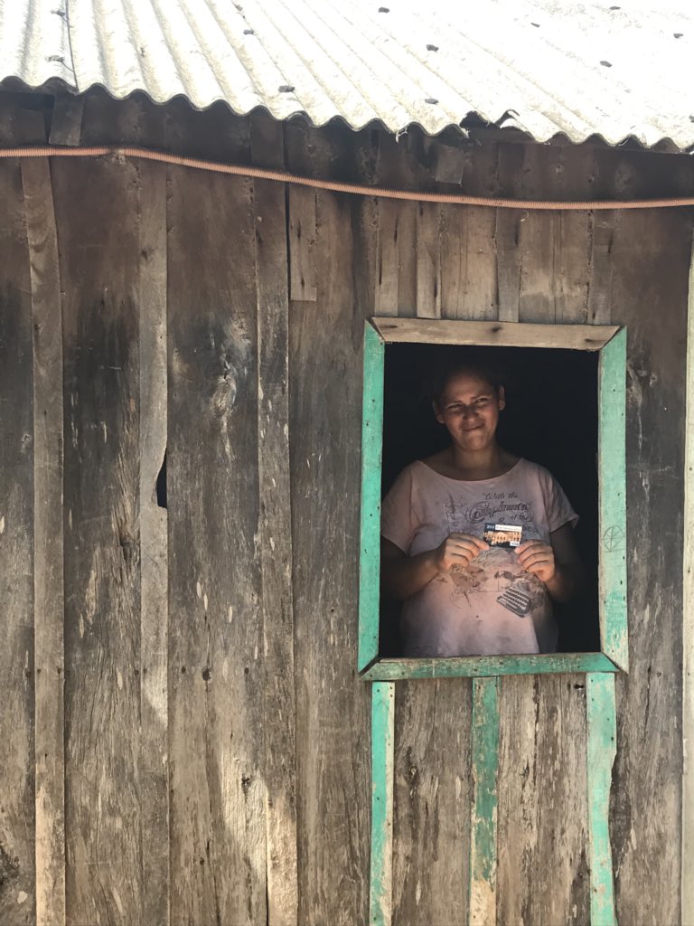 AngelaCorbalan's tweet photo. Receiving social benefits digitally helps María, from Tavaí, in Paraguay, “save money and feel safer”. My colleague Gisela &amp; I just met her. https://t.co/GHmAZaK9xA