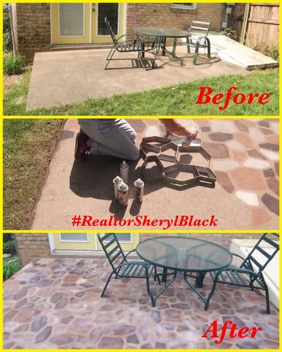 AZRealtorSheryl's tweet photo. Great little trick to customize your patio concrete slab on a tight budget.  #realtorsherylblack  https://t.co/mgTbfCYtSc

https://t.co/mCAKSYbw2M https://t.co/uqMQUJVxha