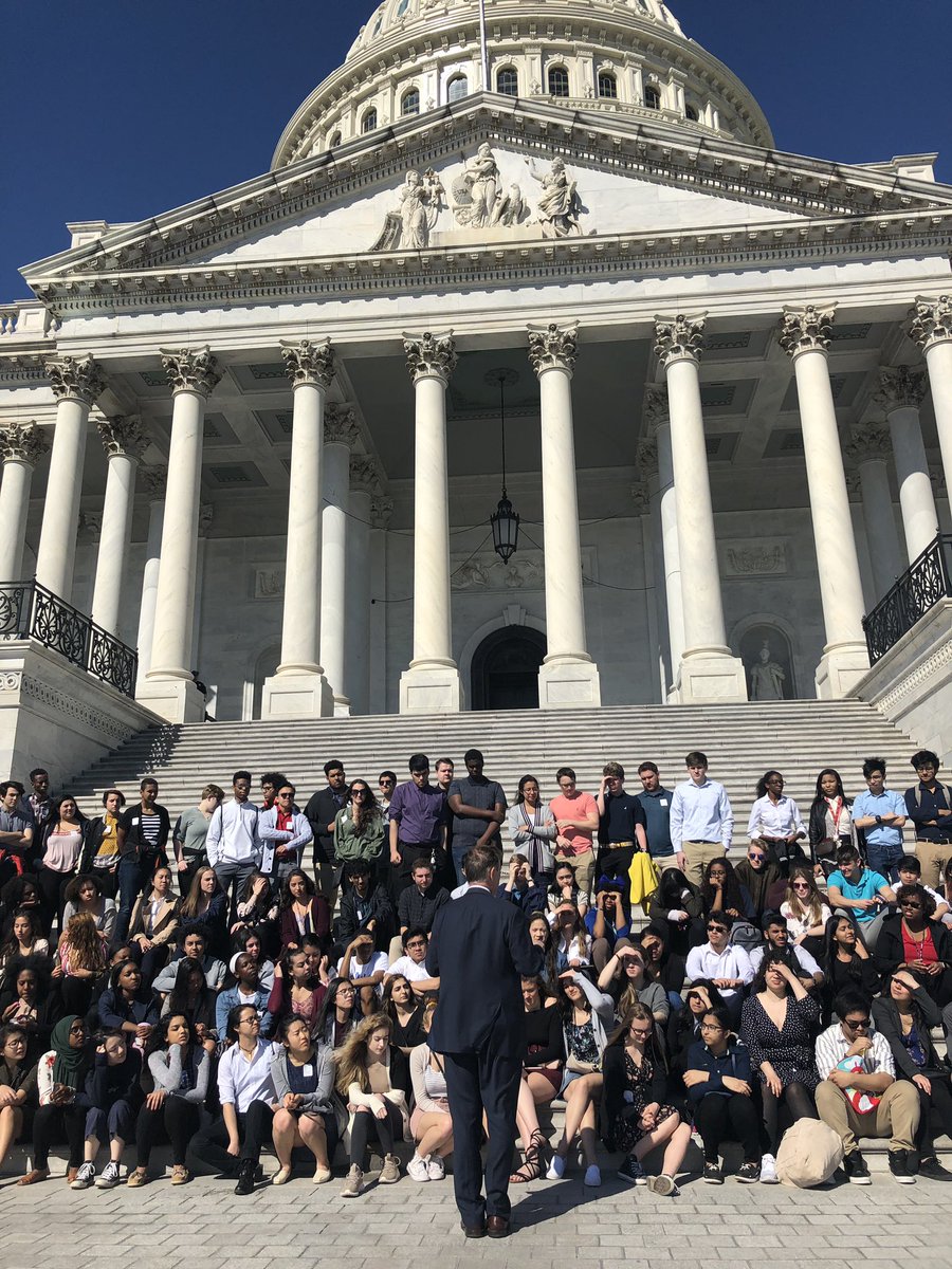 DougZywiol's tweet photo. Thank you our Congressman @RepDonBeyer for meeting with (newly registered!) constituents from Hayfield Secondary School on the steps of Capitol today! https://t.co/woet62B9a3