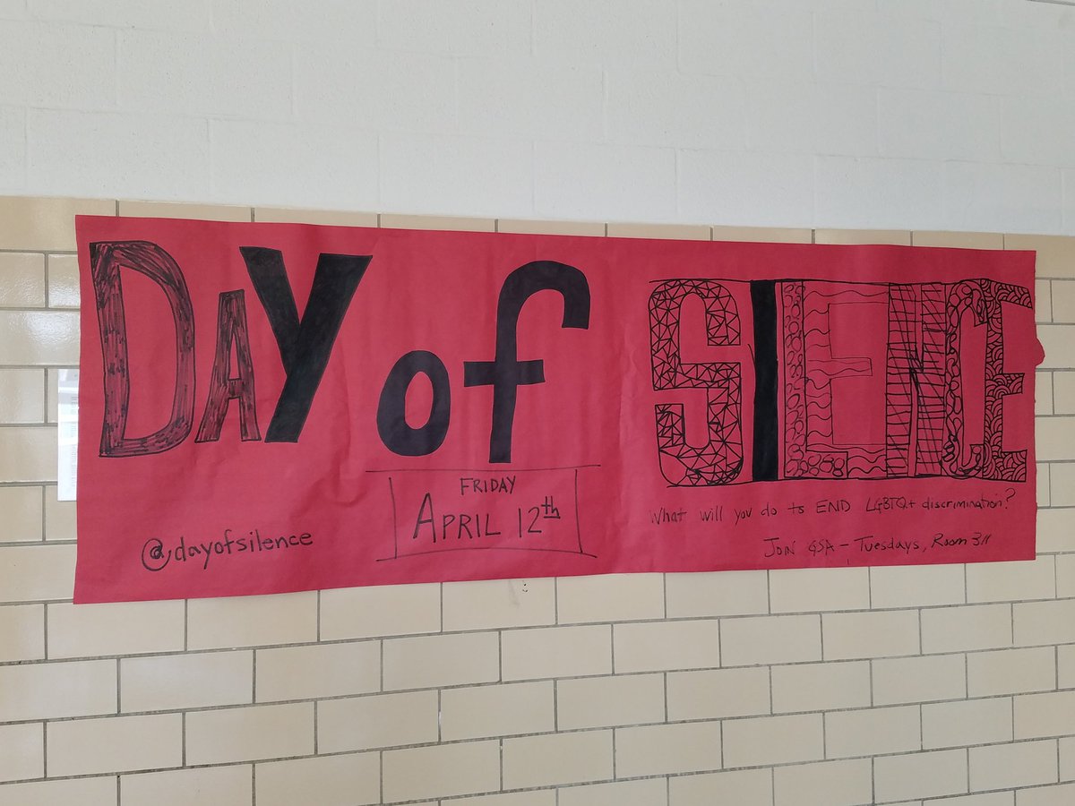 ptapgsa's tweet photo. Getting ready for @dayofsilence @GLSENMaryland https://t.co/SEGS5AT89T