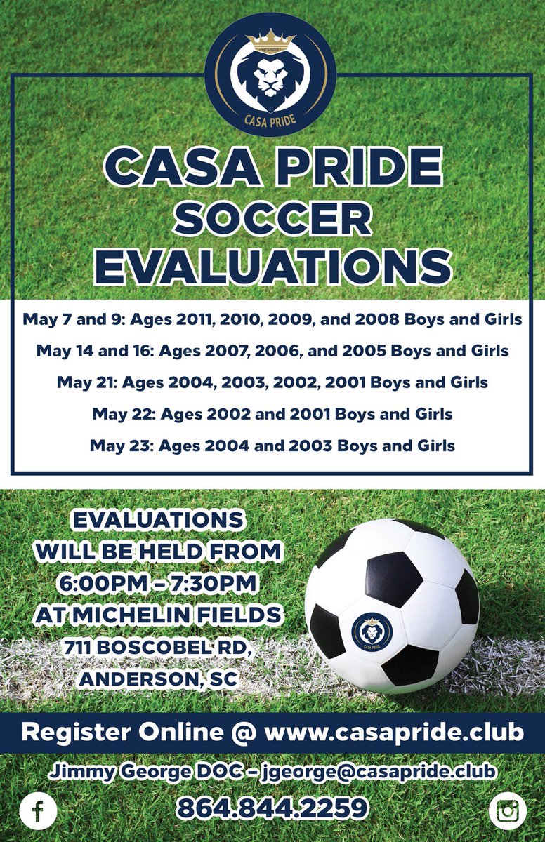 CASAPride's tweet photo. We are ready to ROLL ⚽️⚽️⚽️

REGISTRATION IS OPEN at https://t.co/9zwNzcte8h

#CASAPRIDE #goals #CASAfamily #stayCASAconnected https://t.co/HBmnGlvtGn