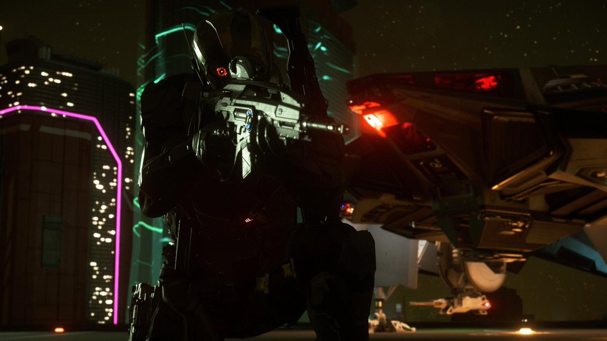 Jolly_Paddles's tweet photo. Hanging out casually on some rooftop on ArcCorp, sniping baddies. #StarCitizen https://t.co/COs49fSRQg