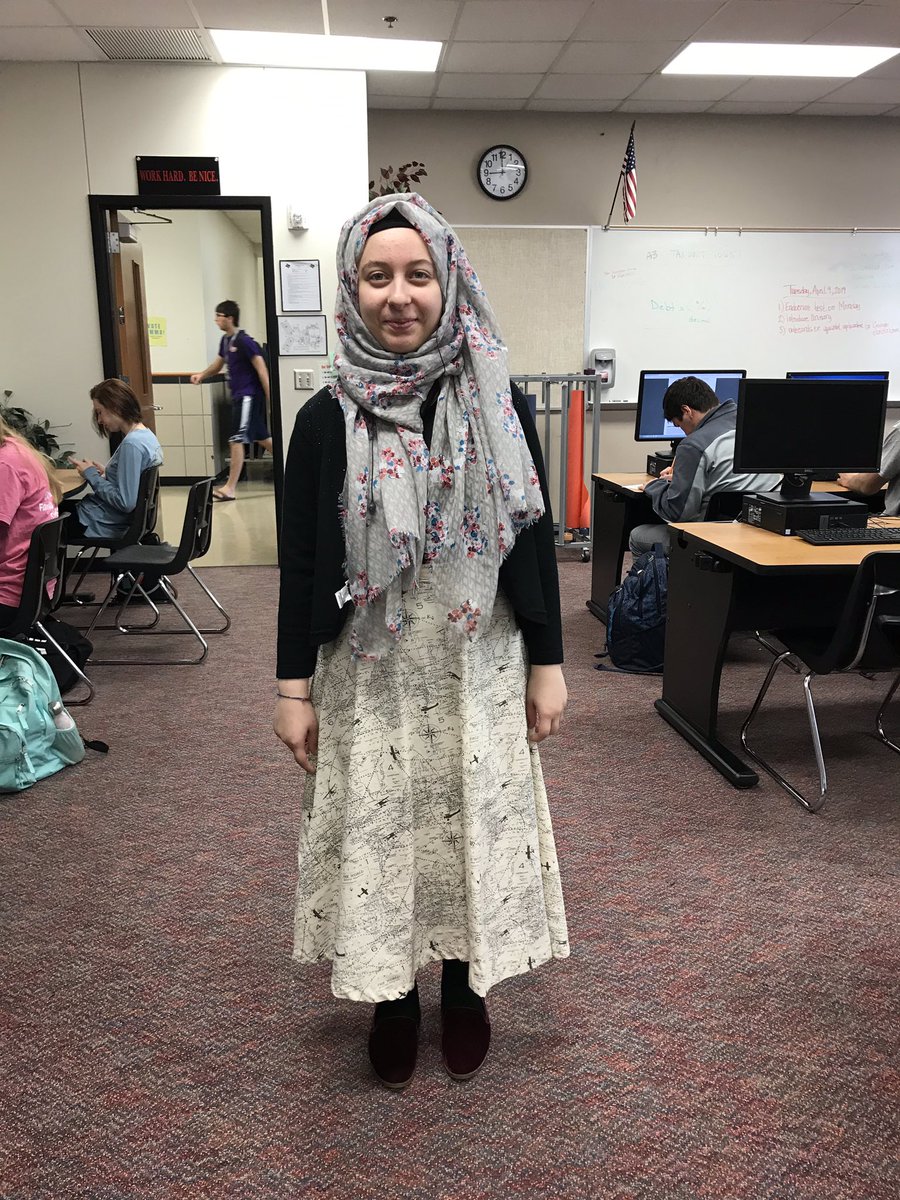 #thebestthingisawtoday one of last year’s #fashiondesign Ss wore the skirt she made to school today! #fccla #SayYesToFCS #cte