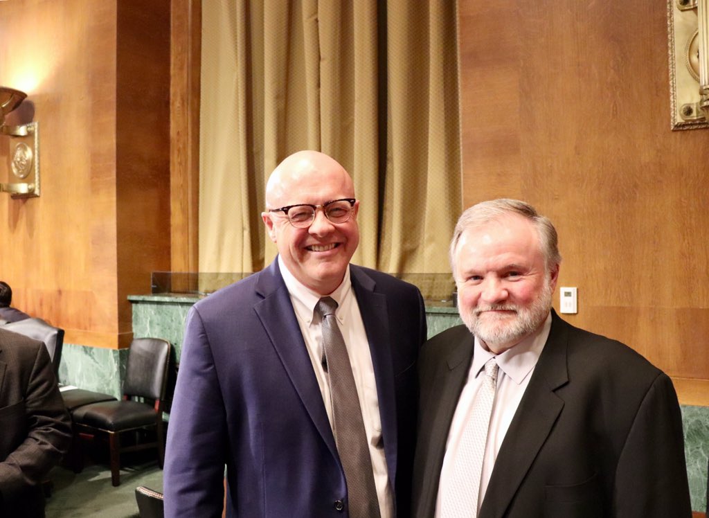 JoshMShep's tweet photo. Chuck Konzelman (at left), seen here w/ fellow @UnplannedMovie co-director and co-writer Cary Solomon, is about to testify before @SenateJudiciary Committee hearing on “Stifling Free Speech”

Watch the hearing live now: https://t.co/rabmmH52fy

Written: https://t.co/b2H3yvJMBd https://t.co/GRq2xFsNLb