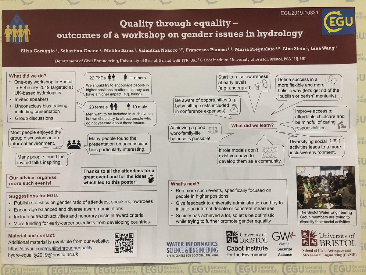 British Hydrological Society (@britishhydrosoc) on Twitter photo It was great to see the outcomes of the #qualitythroughequality meeting <a href="/Gw4Water/">GW4 Water Security Alliance</a> <a href="/cabotinstitute/">Cabot Institute for the Environment🏳️🌈✊🏿✊🏾✊🏽</a> <a href="/BristolUniWater/">Water @ Bristol Uni.</a> at #EGU19 today - find out more about the meeting ➡️ seis.bristol.ac.uk/~sg16200/index… It was great to see the outcomes of the #qualitythroughequality meeting <a href="/Gw4Water/">GW4 Water Security Alliance</a> <a href="/cabotinstitute/">Cabot Institute for the Environment🏳️🌈✊🏿✊🏾✊🏽</a> <a href="/BristolUniWater/">Water @ Bristol Uni.</a> at #EGU19 today - find out more about the meeting ➡️ seis.bristol.ac.uk/~sg16200/index…