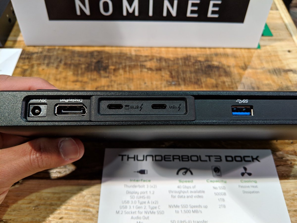 #SpottedAtNAB <a href="/GetThunderbolt/">Thunderbolt</a> Glyph dock!