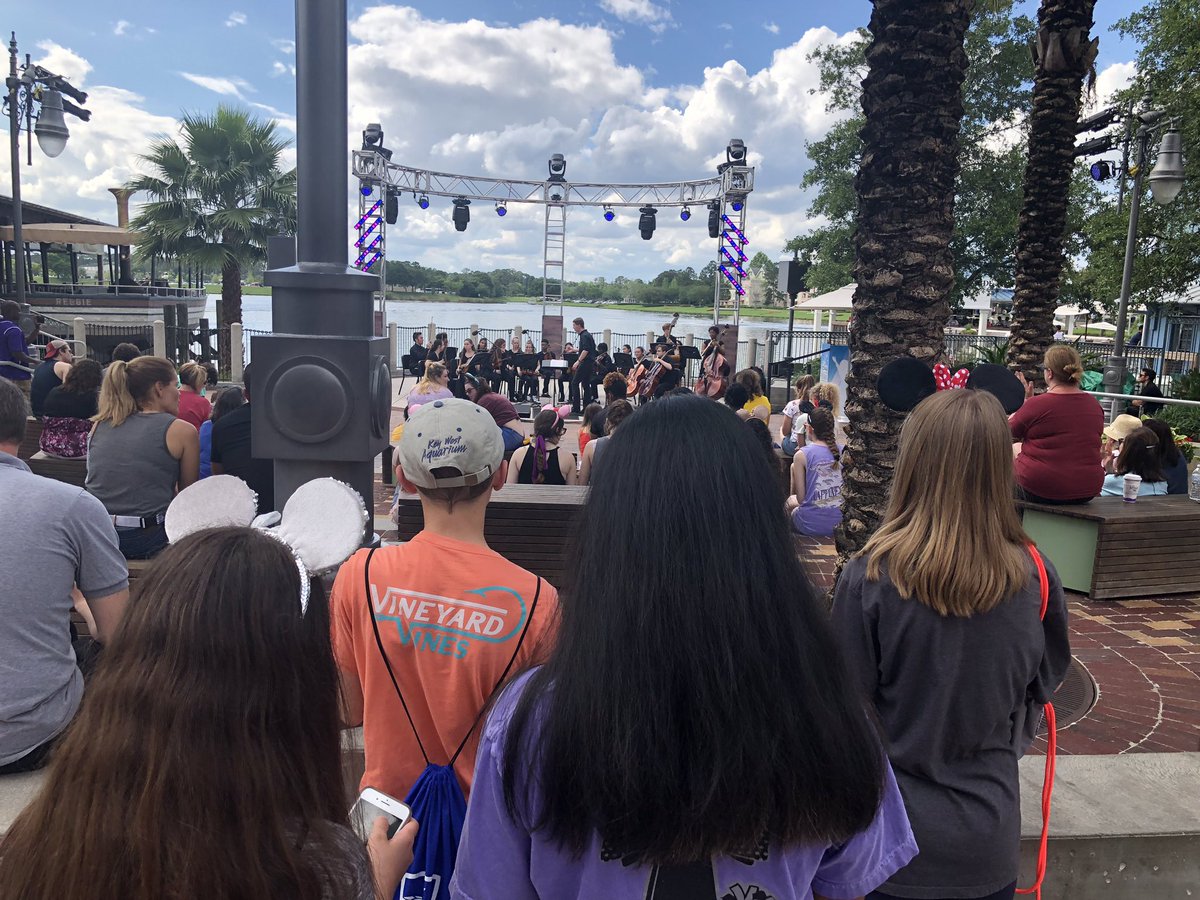What do you do when you are on a band trip to Disney... you stop and watch a music performance!!