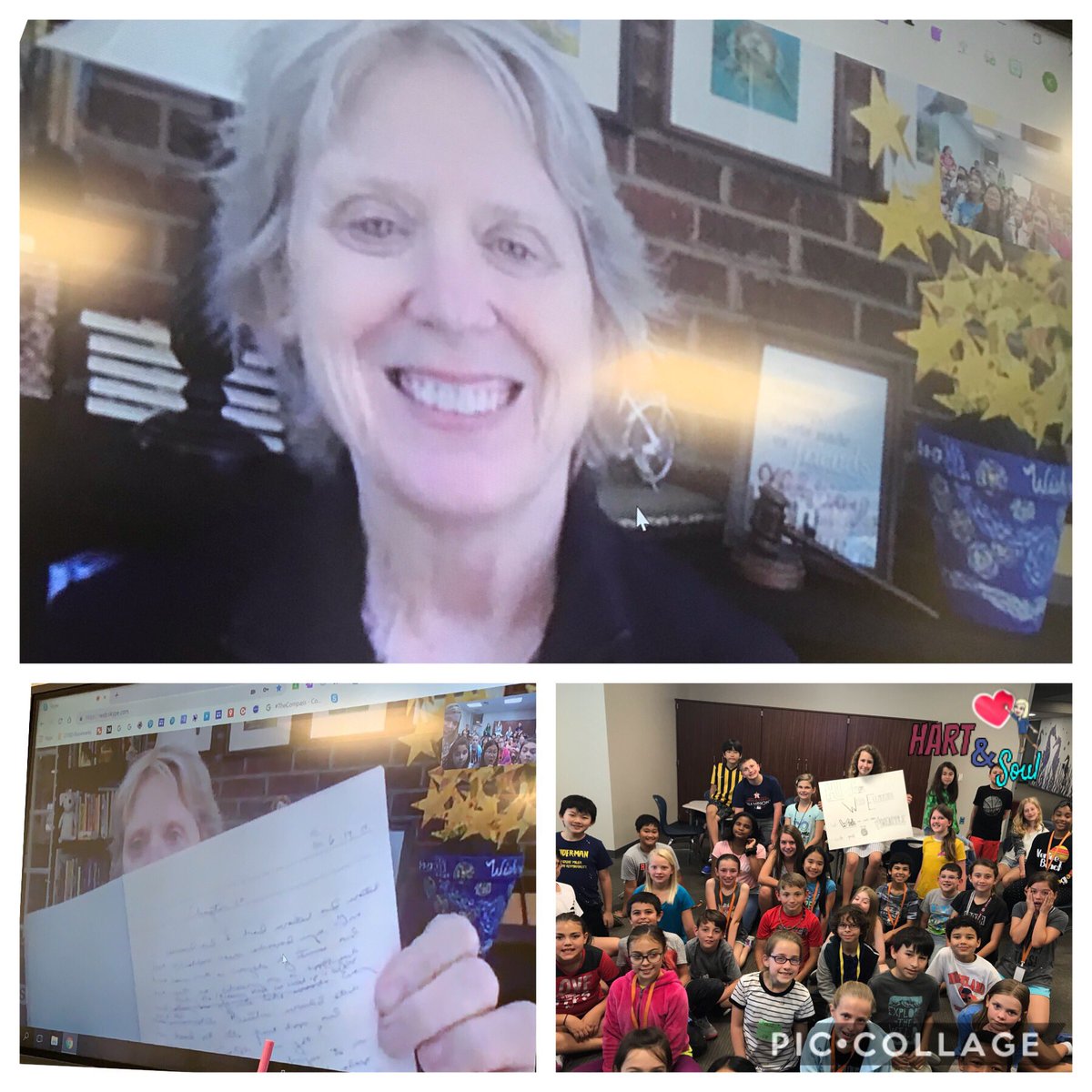 kyndrahartzler's tweet photo. What an honor and a treat to get to Skype with @barbaraoconnor today! She has a heart of gold and shared such knowledge with the Ss! I know they will not forget this once in a lifetime opportunity!! Thank you for gifting us your time &amp; insider information!😊❤️📖🍍#WeHartReading https://t.co/By7ynZ0vbm