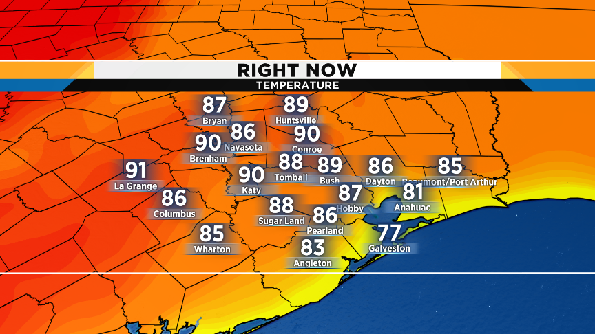 KPRC2Justin's tweet image. Seeing a few more 90s out there this afternoon. Cooler at the coast but breezy with some sizzle inland! @KPRC2 #bringbackspring