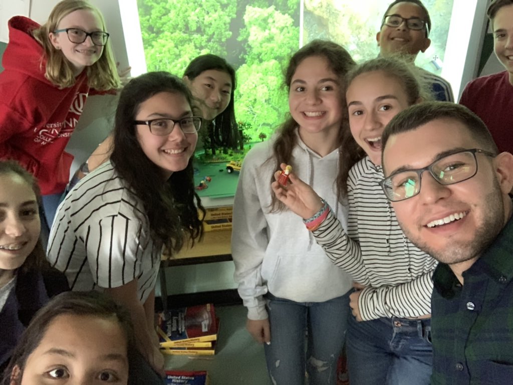 GaryPearDeck's tweet photo. #NYCJuniorAmbassadors were busy filming their LEGO movie on Climate Change today! They can’t wait to use this teaching tool to inform our elementary and middle school students on this issue and discuss how/why to engage in climate action! 🌎 #PetridesProud #inspireD31 #UNxNYC https://t.co/8ZSdwjWsg4