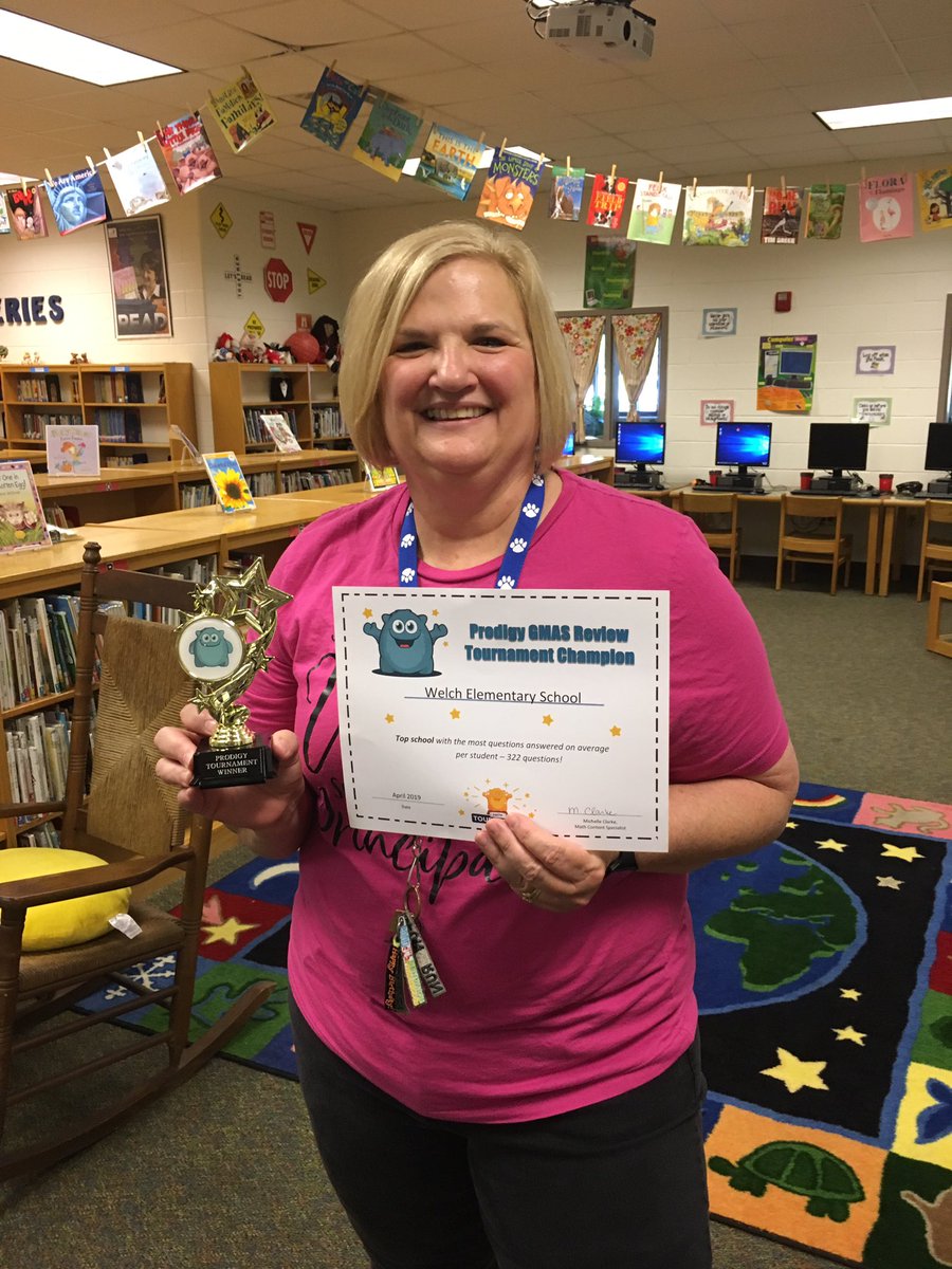 clarkemath's tweet photo. Congratulations @WelchElementary!! They are the Top School winner of @CowetaSchools @ProdigyGame Math Review Tournament! https://t.co/ZDxjh2E51E