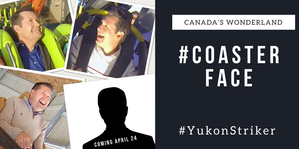 ScottFaisFun's tweet photo. COASTER FACE: Two weeks from today, #yukonstriker at @WonderlandNews makes it's worldwide debut. I'm answering @GracePeacock's #CoasterFace challenge: https://t.co/mw3tyxrErB And now challenging: @johnhallenbeck of @IAAPAHQ, Tim Baldwin at @amusementtoday, & @DannyMessinger! https://t.co/xIriH17PNb