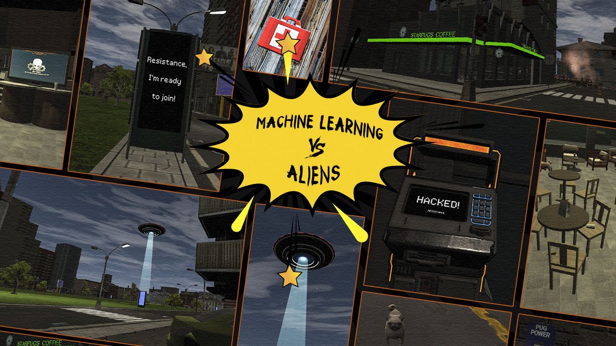 MLvsAliens's tweet photo. If you're interested in #MachineLearning, here is good #news for you #MLvsAliens - #study complex things in #game
#Play & #Learn Machine Learning and #Python at- https://t.co/0ukelUXjSJ
We #launched #Indiegogo campaign, hurry up to learn more at- https://t.co/vHWjzbFy3k
#GameDev https://t.co/HEW5XcKBR8