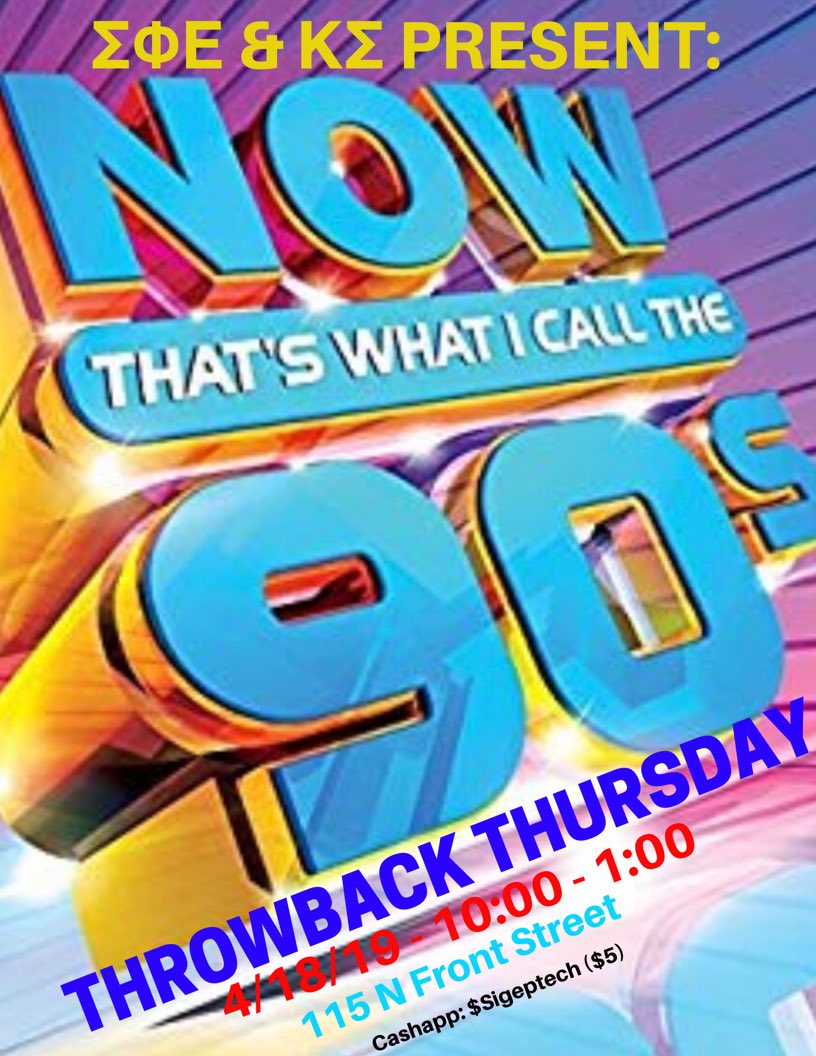 ATUSigEp's tweet photo. Next Thursday night we’re kicking it old school with @KappaSigmaATU at our Throwback Thursday Social! Retweet this post for a chance to win 2 Free Tickets!
#ThrowbackThursday https://t.co/6xpTjJ8Mfh