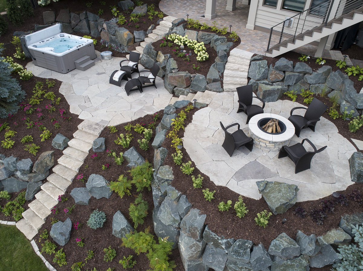 MinnesotaNLA's tweet photo. Today's award winning #MNLAMember landscape comes from Justin at Mangold Horticulture. In this #topmnlandscape, the overall goal was to create usable space. Congrats to Justin and team on this award-winning project! https://t.co/2Qw1QoVd1C #landscapedesign #outdoorliving https://t.co/picoBWxFe1