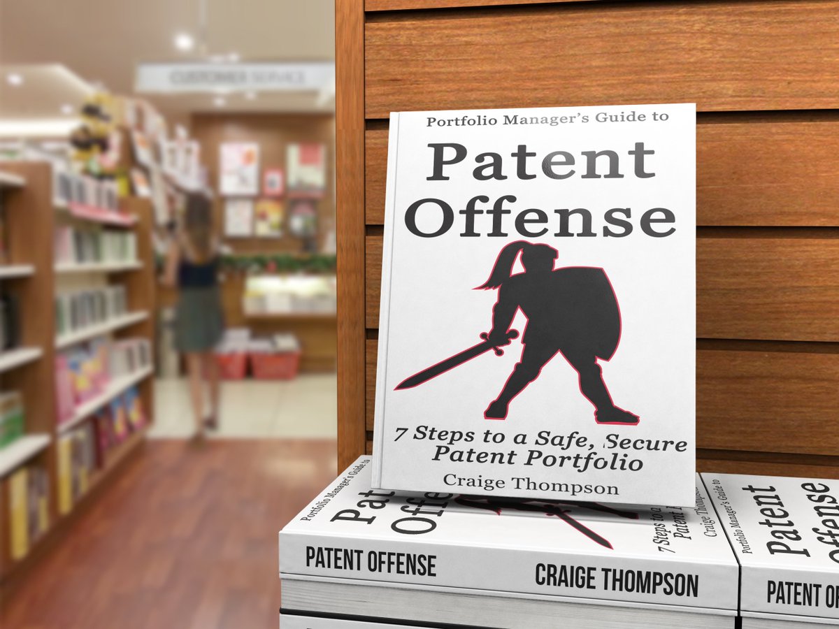 Craige_Thompson's tweet photo. This valuable resource teaches inventors and innovators how to navigate through the patent process. Patent Offense is the indispensable reference for all who file, prosecute, manage and own patents. https://t.co/YZvsV65rsy https://t.co/Vkz7W4iytn