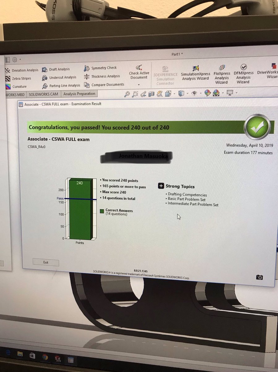 ROBODAVISWFISD's tweet photo. We have 3 more @SOLIDWORKSedu Certified Associates here at the @WFISD_CEC These guys really got after it! We even had a perfect score! #IAmWFISD #BeTheOne #WfisdEngineering #CSWA @PeterEGriffiths @WFISDschools https://t.co/OkcbOQ3RnN