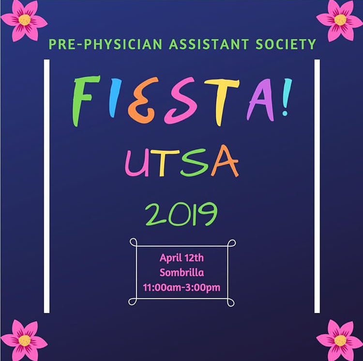 utsa_pa's tweet photo. Fiesta is coming up soon! Come see our booth on April 12th!🌺 https://t.co/Cis18ML1E5