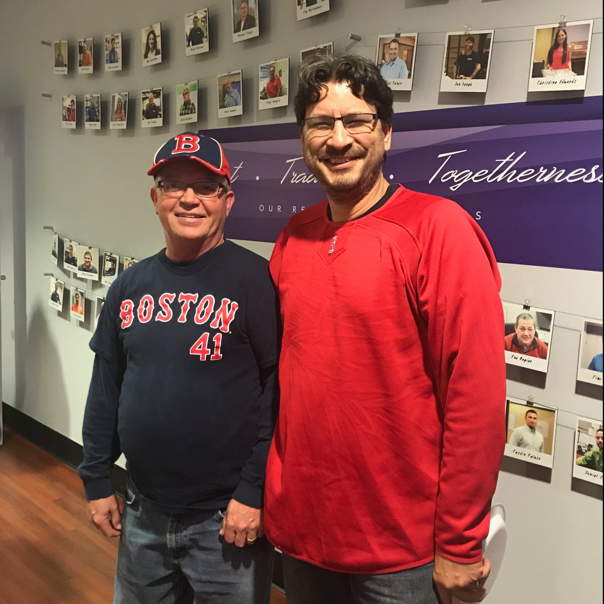 ShawmutDelivers's tweet photo. Despite the outcome of the game, we had a great time celebrating Opening Day! Always fun to gather with great food, friends and raffle prizes. π Now on to the rest of the season. #GoSox! #openingday #bostonprinter https://t.co/qUhPB5YsVx