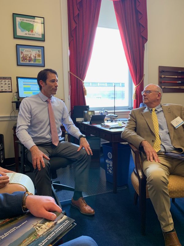 FrannieBK's tweet photo. Had a great visit with @RepGarretGraves discussing the importance of Jones Act and our Nations Waterways. Thank you for all you do for us! @AWOAdvocacy #CapitolHill #tugandbarge #BargeIn2019 #AWO2019 #JonesAct #infrastructure https://t.co/2lpImNUdIt
