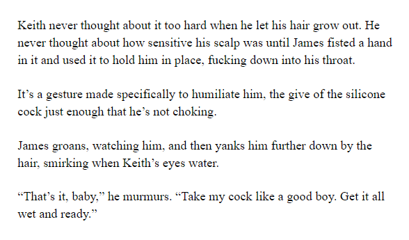 hellostarshine_'s tweet photo. Prompt by CC Anon: maybe james pulling keiths hair while he fucks his face? 😌 if you're up for it. also i hope you feel better, love 💕

#jeith #jaith #jeithnsfw #jaithnsfw #transgriffin https://t.co/UWr2M5ePEC