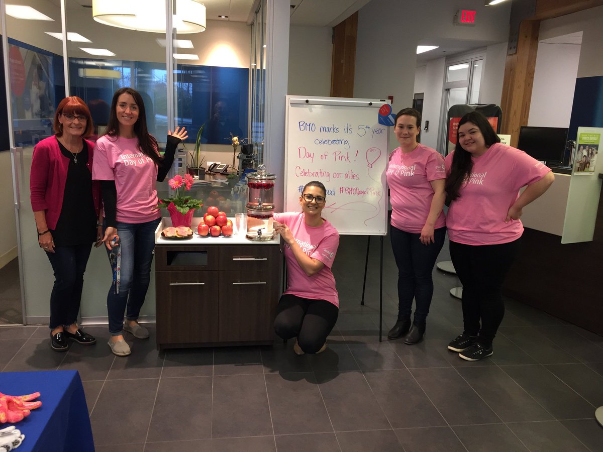 International Day of Pink! #bmoproud #ProudToWorkAtBMO #BMOdayofpink #InternationalDayofPink