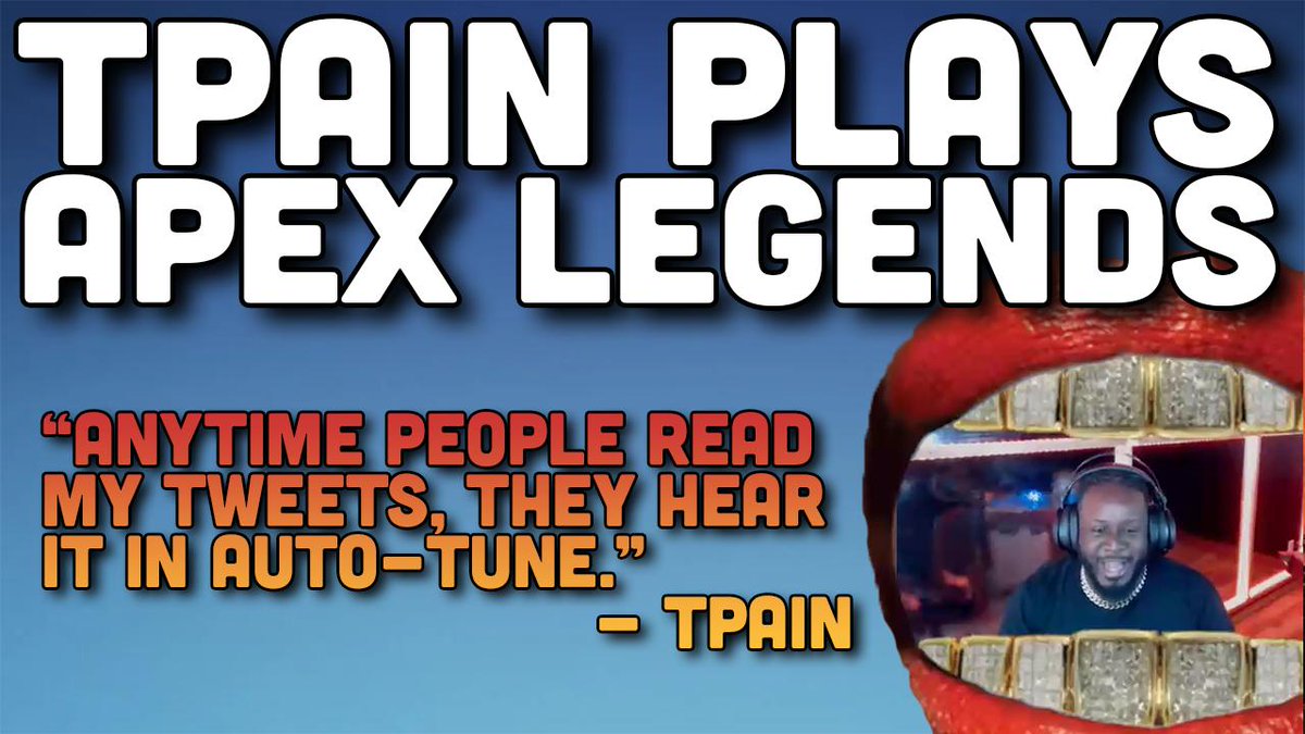 T-PAIN plays Apex! Stormen is CLEAN! | Apex Legends Highlights LINK --> youtu.be/PEBnwZjQCjY