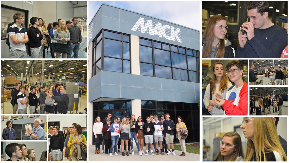 Mack_Molding's tweet photo. This week we were pleased to give group of @SVSU_VT #students from Mount Anthony Union High School in #Bennington, #Vt, a first-hand look at how #business is conducted at Mack to support what they are #learning in their #economics class. #ThinkVT #ContractMFG #Inspiring #Careers https://t.co/7e2akXoC6C