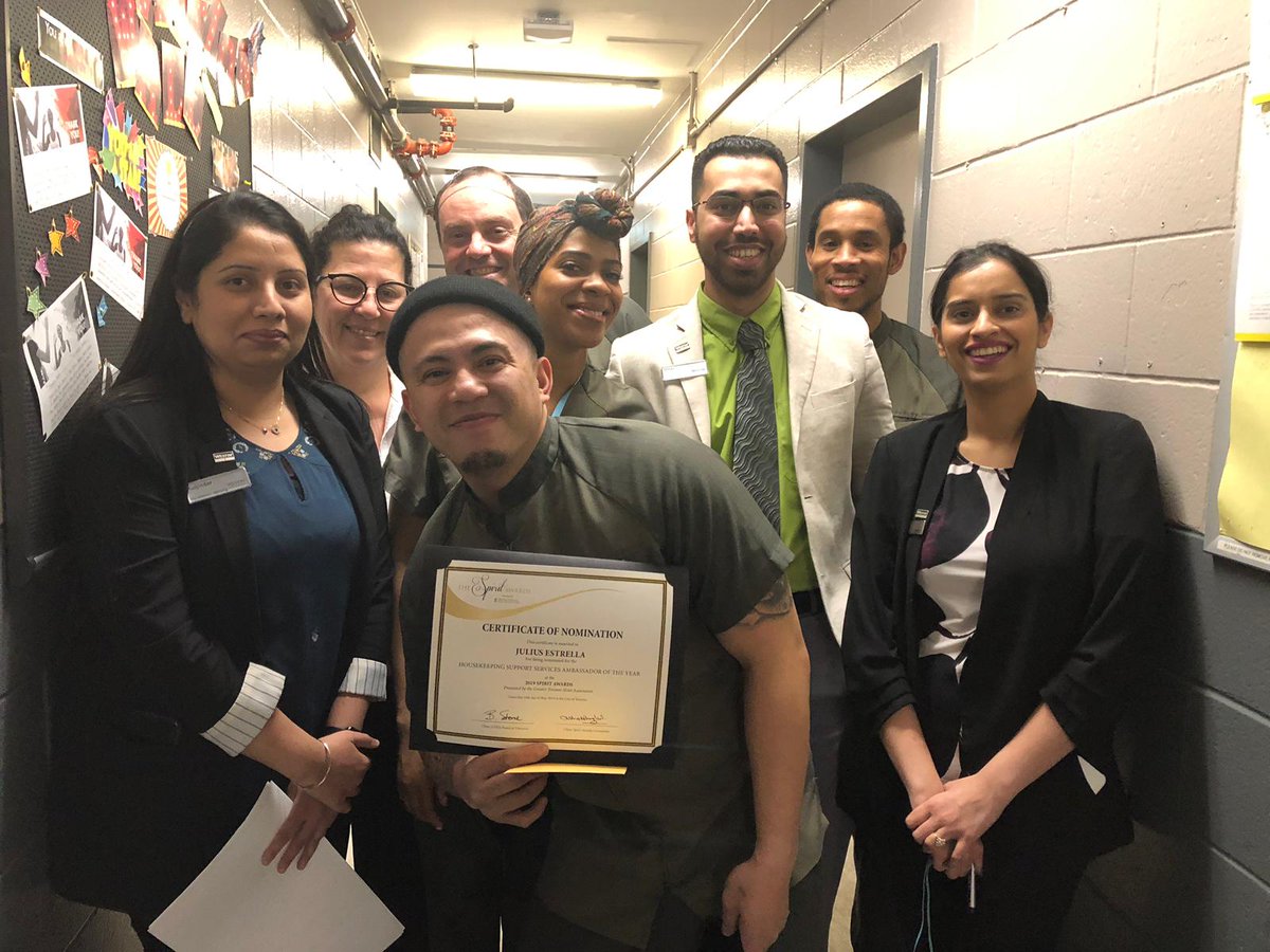 #westintorontoairport is proud to nominate Julius Estrella for our 2019 #SpiritAward in Housekeeping Support Service Ambassador #GTHA . It’s not how long a person has been at the hotel but what impact they have that makes a difference. #marriottinternational #eastonsgroup