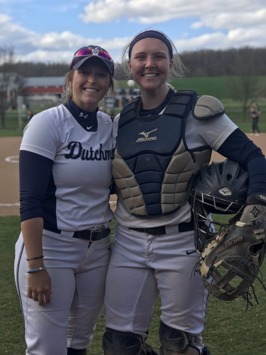 🎉CONGRATS🎉 to Junior 2nd-baseman @KateSki23 for getting her 100th hit today against Stevenson &amp; to Senior catcher Savannah Toth for getting her 100th at Gettysburg on March 28th!! 🥎 #GoDutchmen