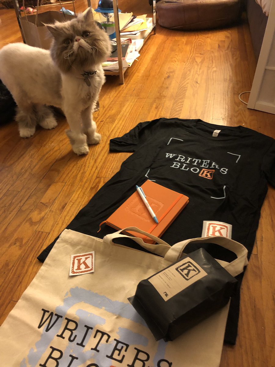 AmyDresner's tweet photo. Look at all my cool swag from @WritersBlokLA! Thanks for having me come speak last night! #memoirwriting #myfairjunkie #vulnerability #colonelpuffpuff https://t.co/f3ShWpwOH8