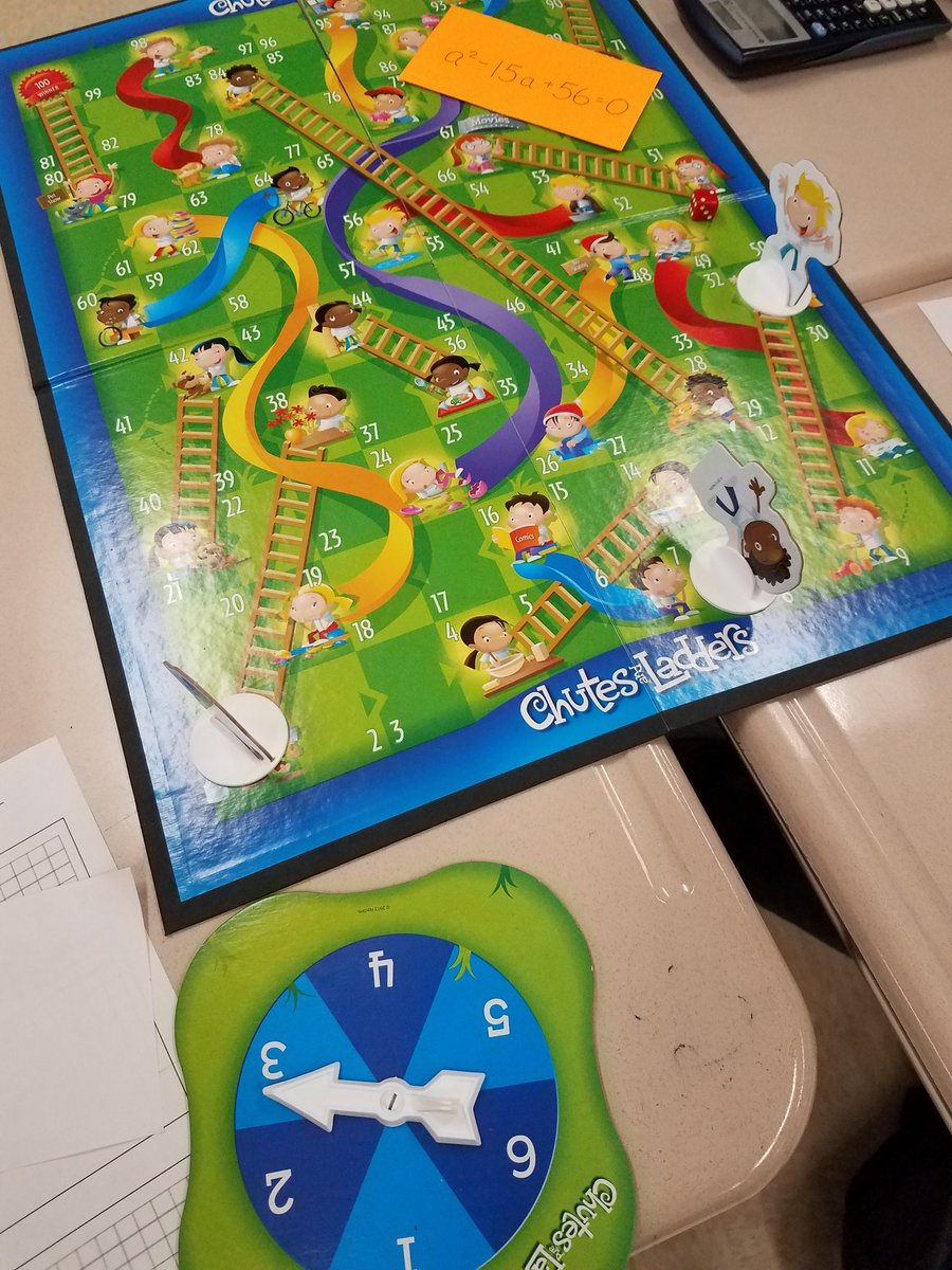 MathwithMaxwell's tweet photo. How do you review Quadratic equations? With a friendly or not so friendly game of Chutes and Ladders. My students are competitive!! https://t.co/2AkEB3Ajmj