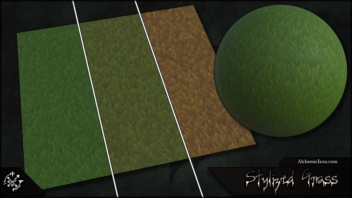 AlchemicIron's tweet photo. I decided to publish the source files for the stylized grass material I made before, so people can see how it was made.
https://t.co/LdJgHgqHY5

#GameArt #ThisIsSubstance https://t.co/uyQu60j8ab