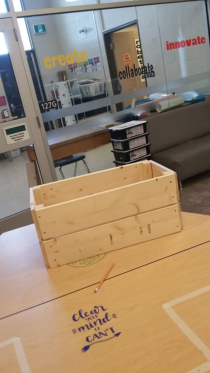 akm_evans's tweet photo. Amazing critical thinking skills to design, create, take apart, re-create. Thanks @tsps_library for your support! #notjustabox stay tuned @eSSTteam @techie168 as this tomato box project comes together! https://t.co/moCHaXee9y