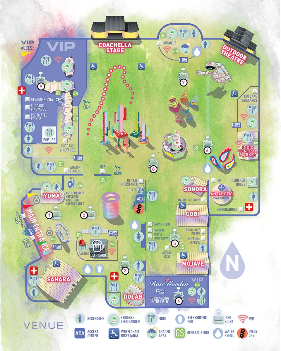 Coachella 2020 map