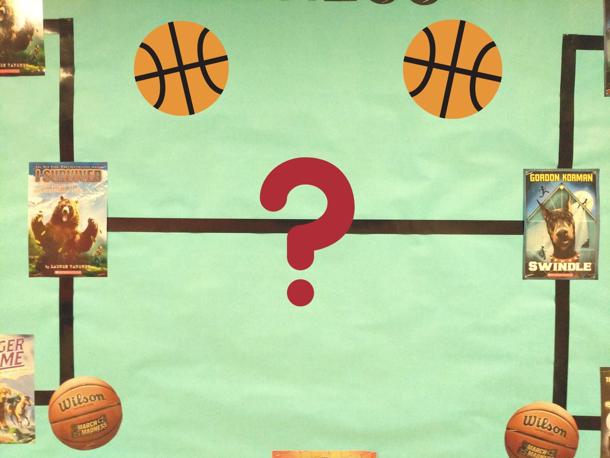 UESLibrary's tweet image. Tomorrow is the last day to vote for our #MBM tournament! For 4th/5th grade, will it be A Night Divided by @nielsenwriter or Found by @MPHaddix? For 3rd grade, will it be I Survived the Attack of the Grizzlies by @laurenTarshis or Swindle by @gordonkorman? Find out Friday! 🏀📚
